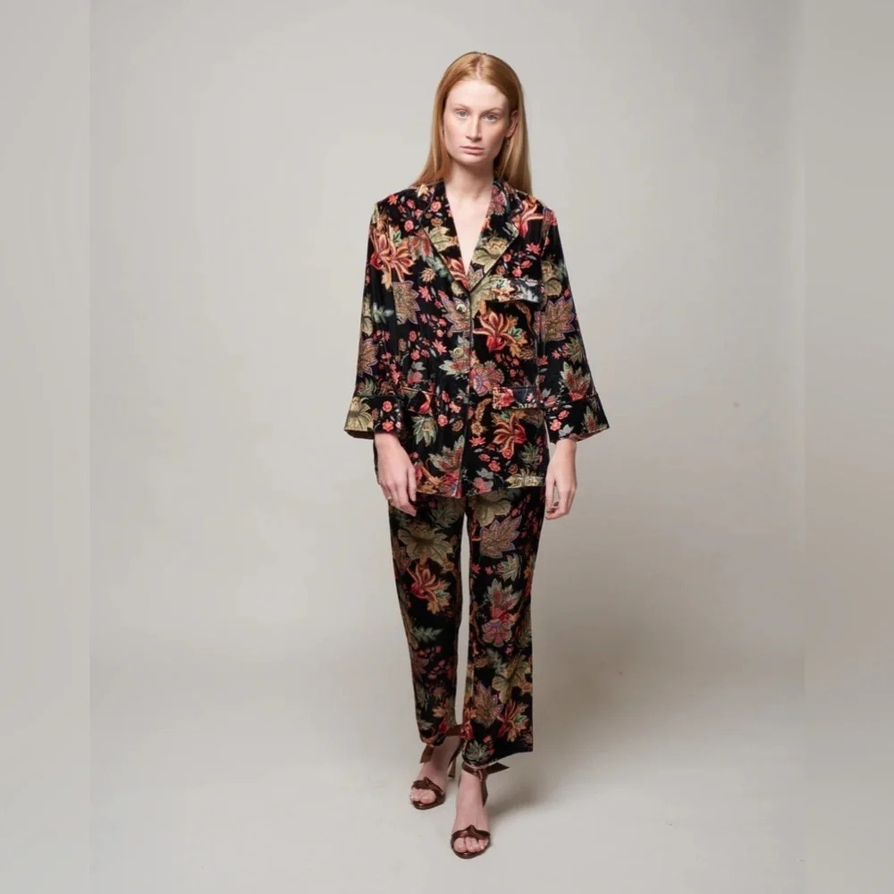 NWT Cara Cara Venezia Jacket in Multi Jacobean size Medium - Picture 7 of 15